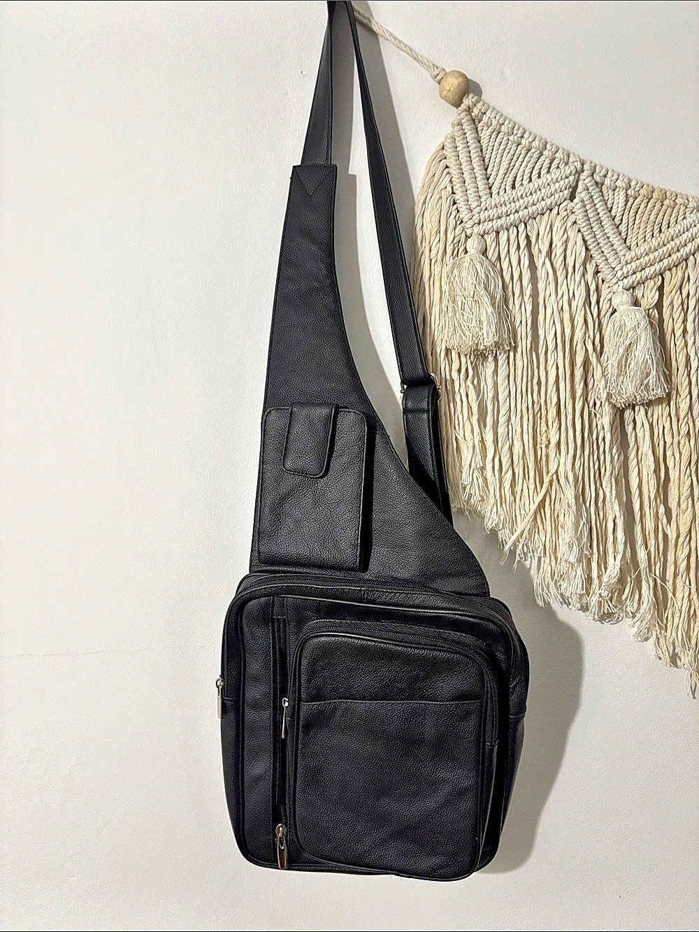 Bobags Design Black Crossbody Bag- New